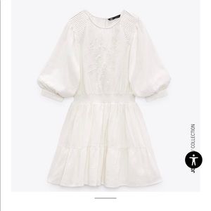 SHORT EMBROIDERED DRESS BY ZARA